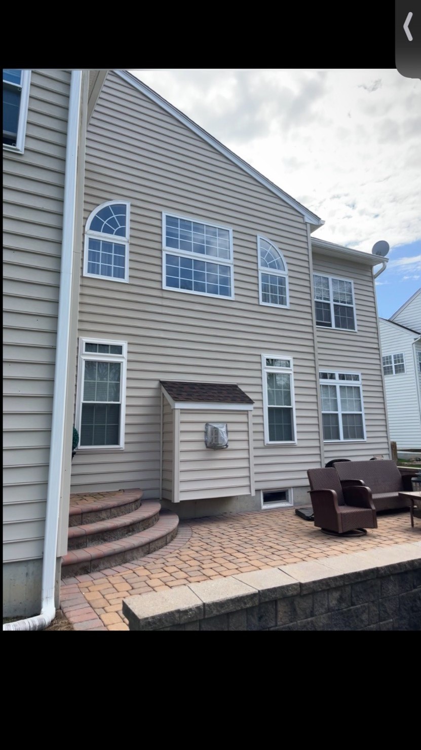 House siding after soft wash